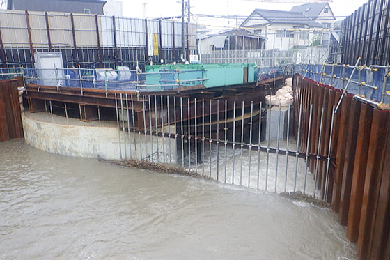 「浸水災害から街を守る」福岡県 高尾川床上浸水対策特別緊急事業に参加